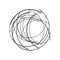 Contemporary Home Living 20.25" Black Round Metallic Abstract Wall Art